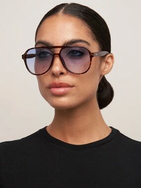 OTRA Stevie Oversized Aviator Sunglasses